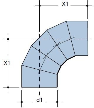 Wavin Kolano segm. PE80 SDR26 200/90 (3058343887)