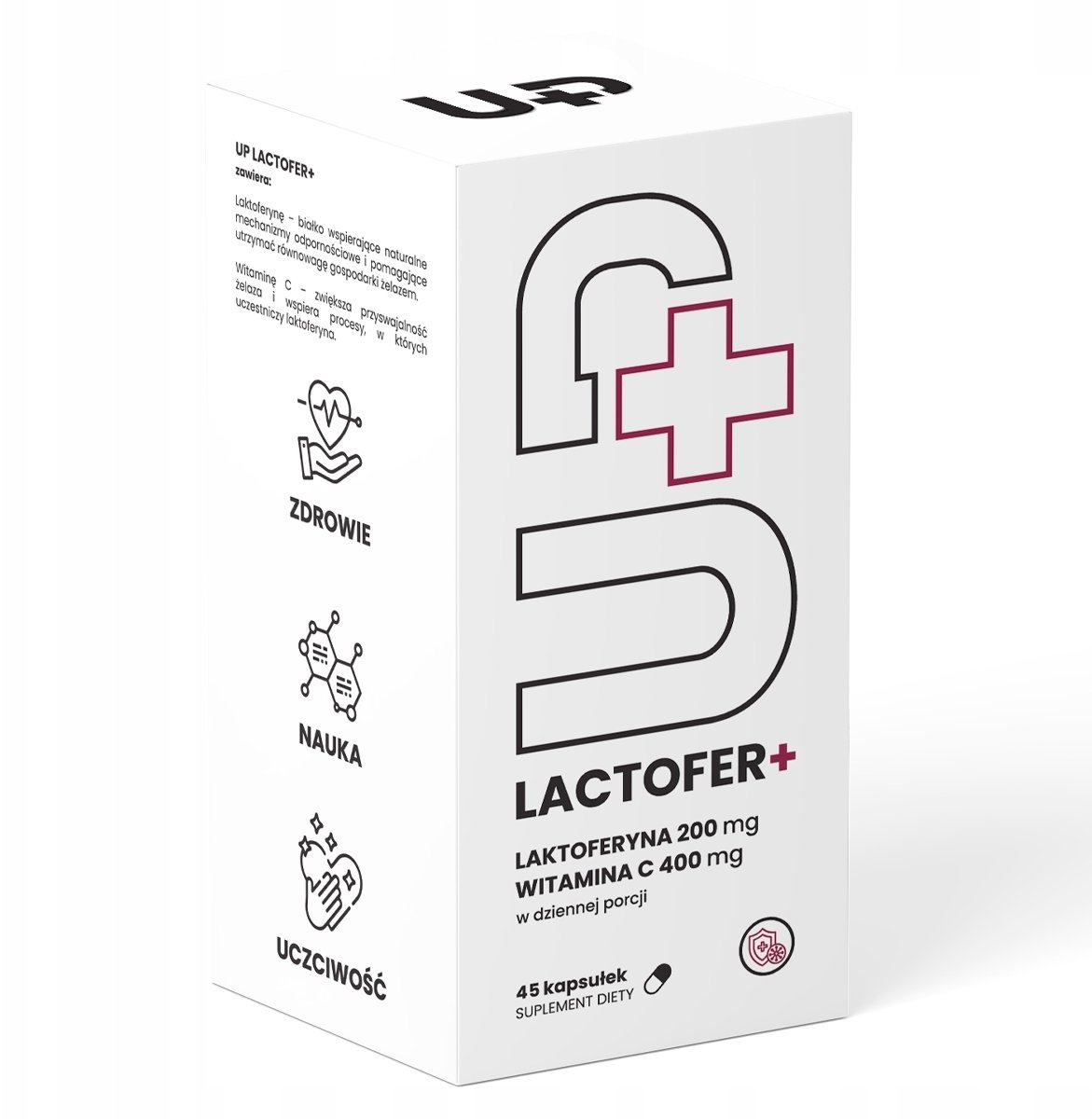 UP HEALTH PHARMA_Lactofer+ suplement diety 45 kapsułek