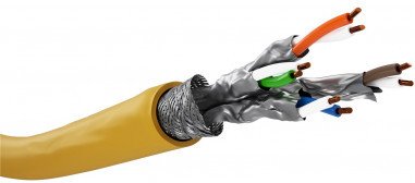 LAN CAT 8.1 SOLID S/FTP CU LSZH 100m GHMT - Długość kabla 100 m