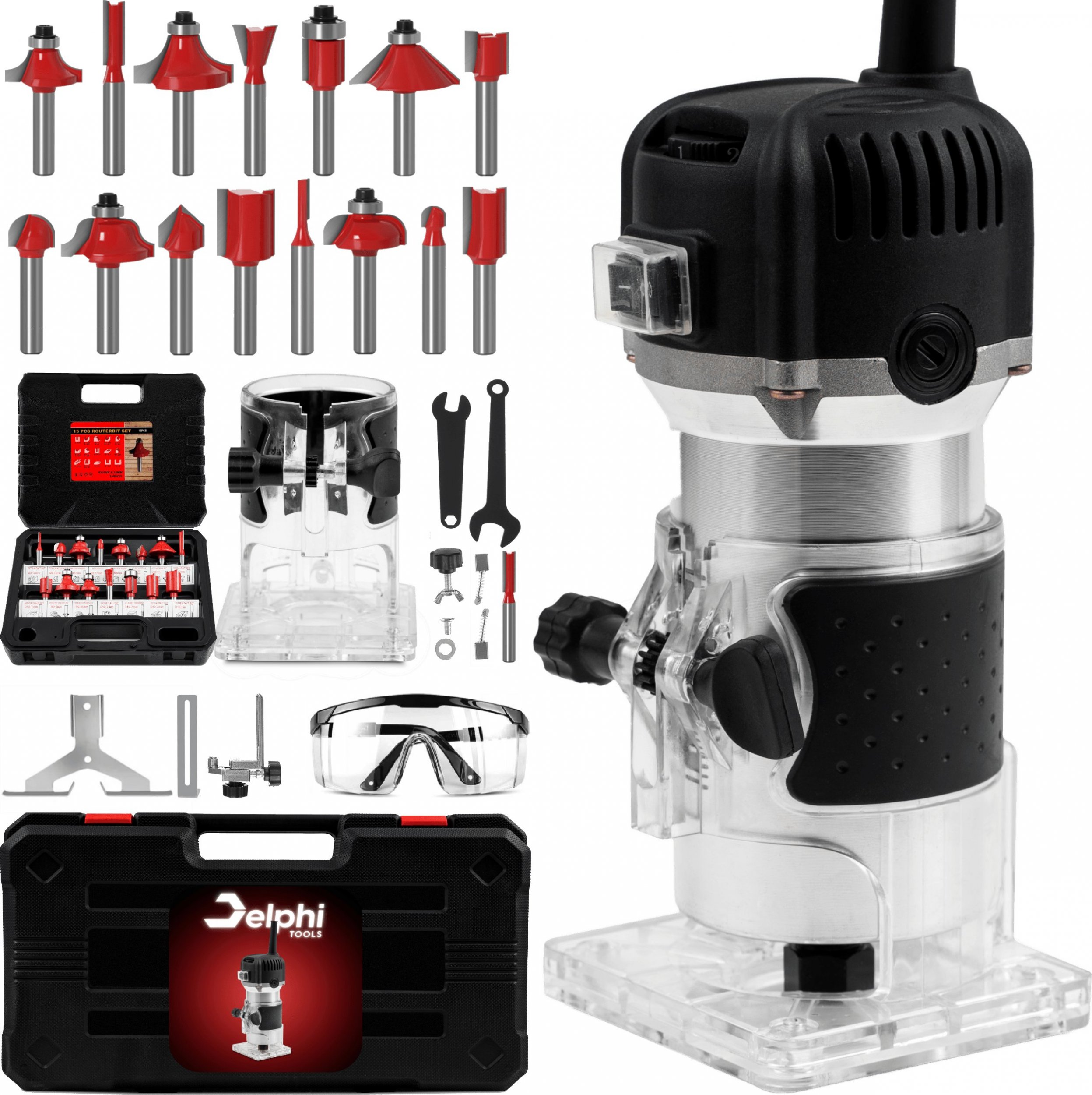 Frezarka Delphi Tools Frezarka górnowrzecionowa do drewna 800W