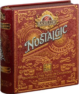 Basilur Basilur NOSTALGIC zestaw herbat 4 smaki na PREZENT puszka KSIĄŻKA - 32szt.
