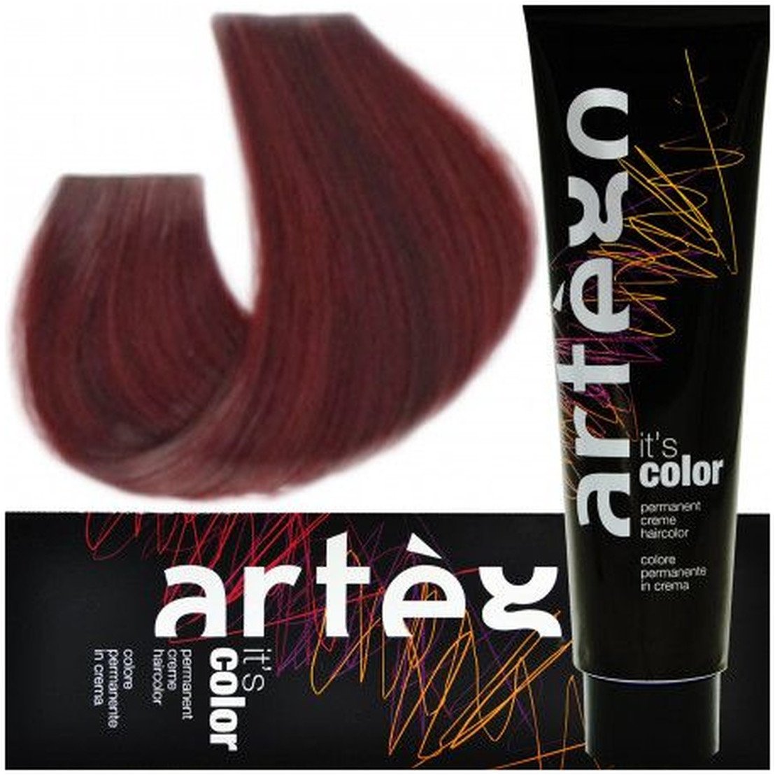 Artego Its Color Farba do włosów w kremie 150ml Jasny Mahoniowy Brąz (5.5 - 5RM)