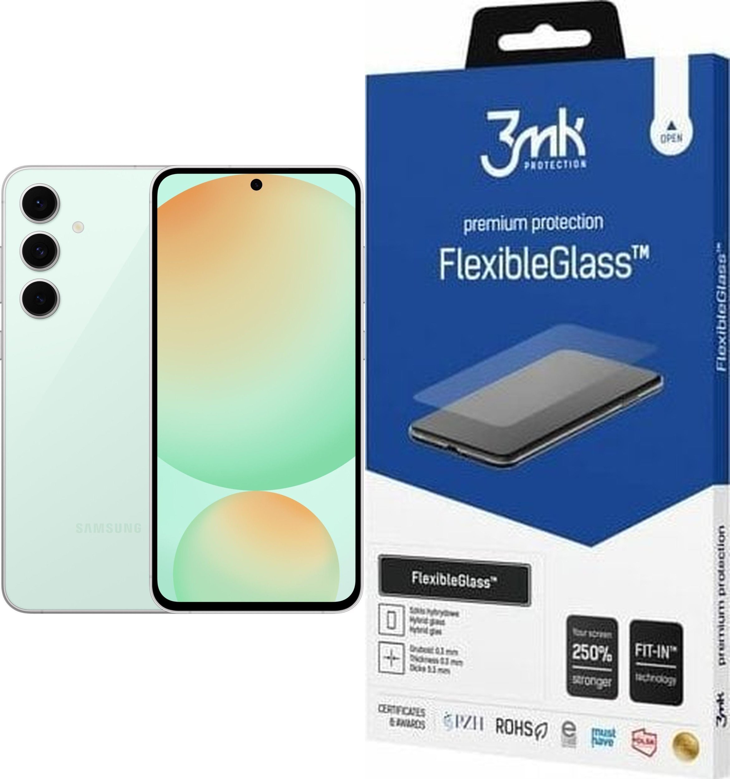 Smartfon Samsung Galaxy S24 FE 5G 8/128GB Zielony (SM-S721BLGDEUB) + FlexibleGlass