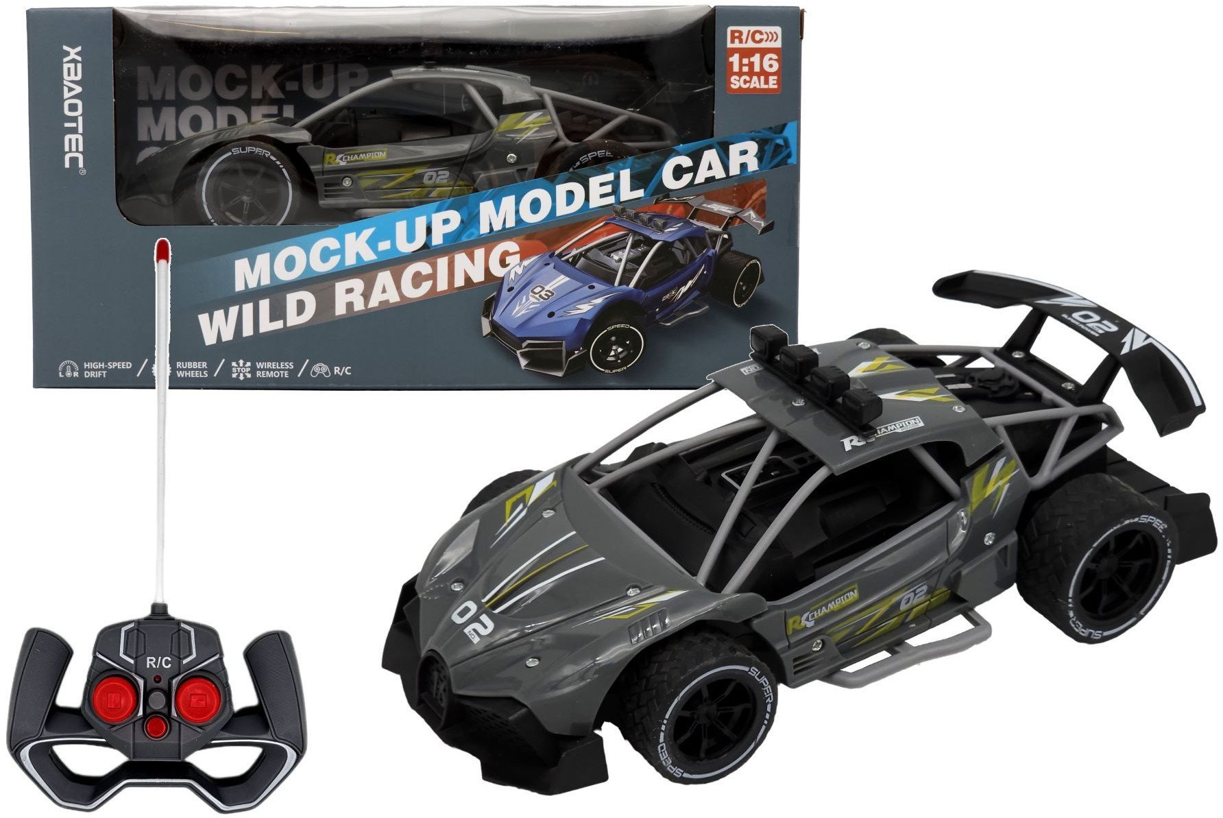 Samochód sterowany radiem Wild Racing 3 grafitowy