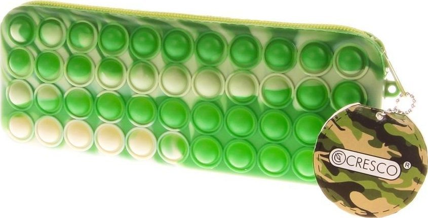 Piórnik szkolny silikonowy Moro zielony