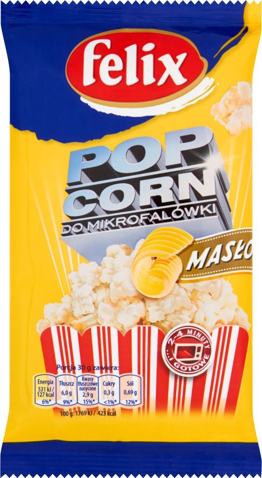 Felix Popcorn maślany do mikrofalówki 90 g