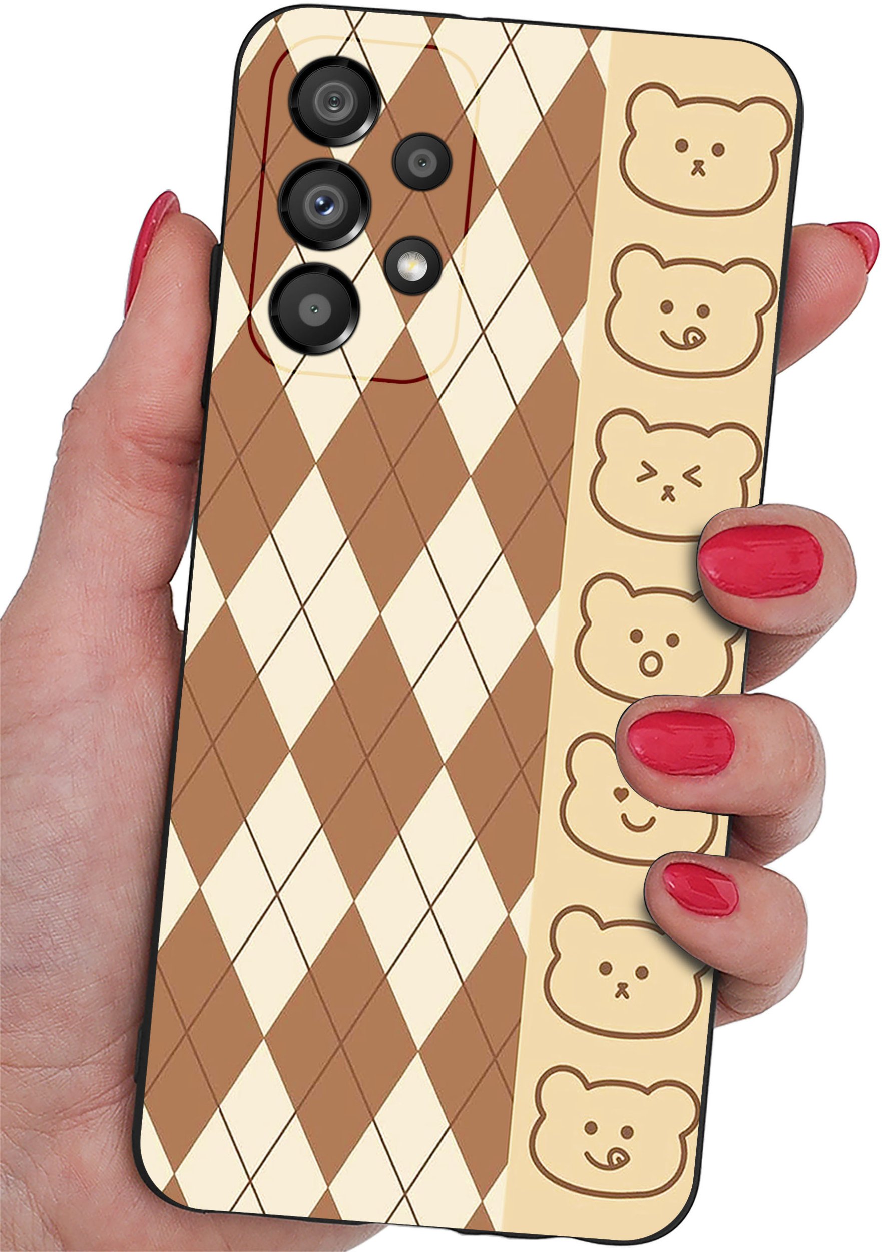 Etui do Samsung Galaxy A33 5G WZORY |SILIKONOWE MATT CASE + SZKŁO 9H