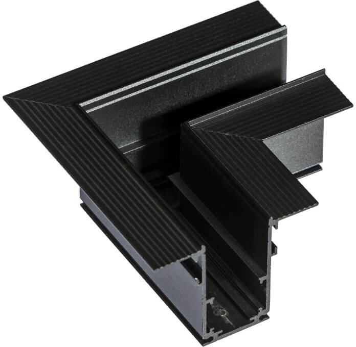 Azzardo Beta Track Magnetic 57 AZ5162 łącznik 90 A do systemu szynowego 1-fazowego czarny