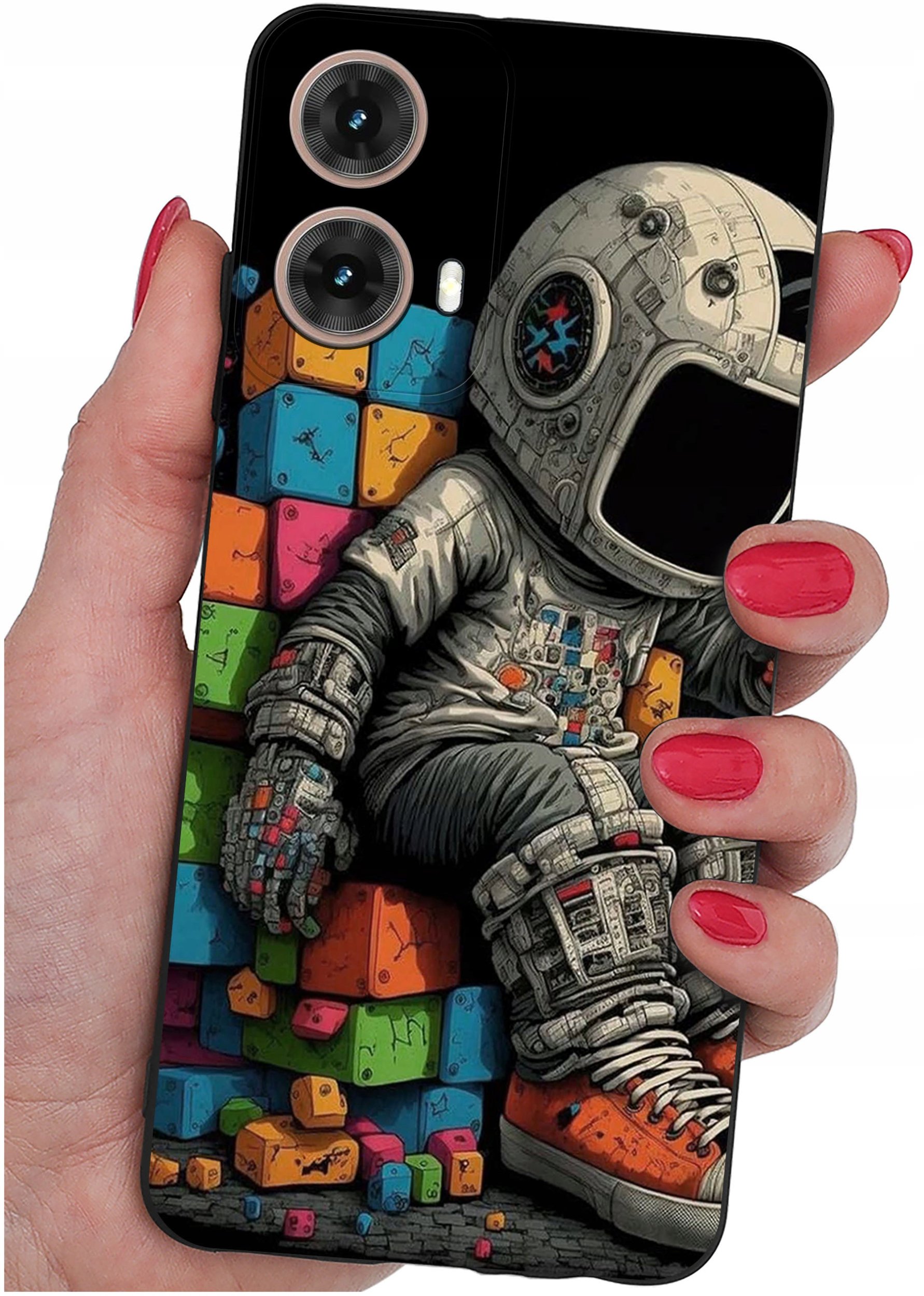 Etui do Motorola Moto G85 5G WZORY |SILIKONOWE MATT CASE