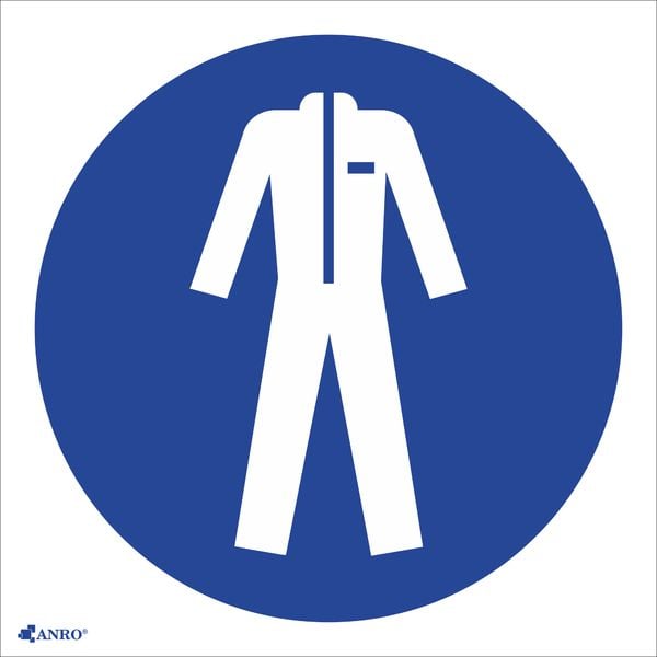 ANRO Tabliczka Stosuj odzież ochronną z podpisem (IM1/C1/F)