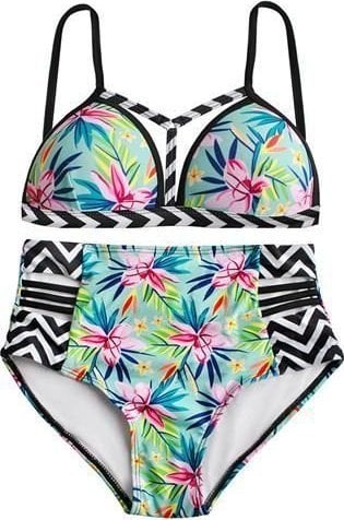 Iso Trade Strój kąpielowy z wysokim stanem - S