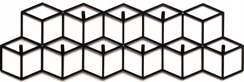 Decolicious Wieszak na ścianę GEOMETRIC