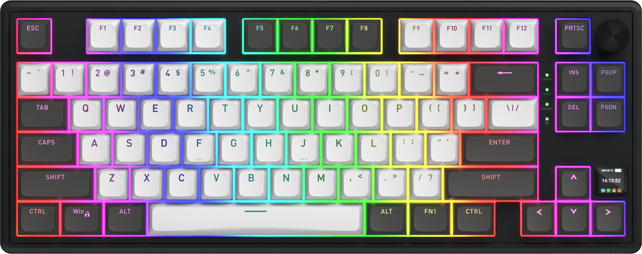 Klawiatura Hator Skyfall 80 Pro Wireless Aurum Vanila Silent Linear (HTK4180)