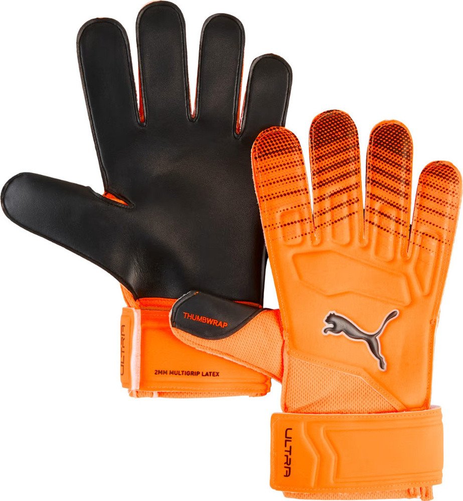 Rękawice bramkarskie Puma Ultra Play RC Heat Fire pomarańczowe 42084 02 11