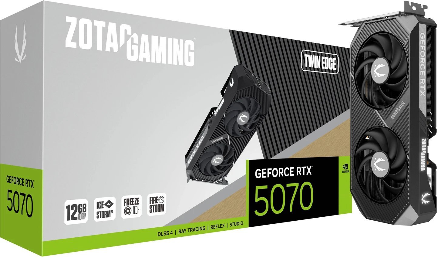 Karta graficzna Zotac Gaming GeForce RTX 5070 Twin Edge 12GB GDDR7 DLSS4 (ZT-B50700E-10P)