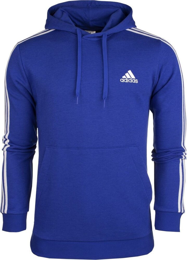 Adidas Bluza męska adidas Essentials 3-Stripes Hoodie niebieska HL2228 S