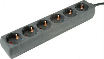 Roline 6 gniazd 1.5 m czarna