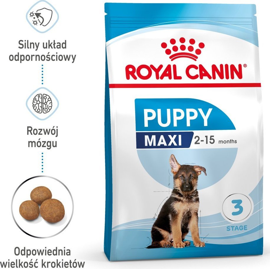Royal Canin ROYAL CANIN Maxi Puppy 15kg + Advantix - dla psów 25-40kg (4 pipety x 4ml)