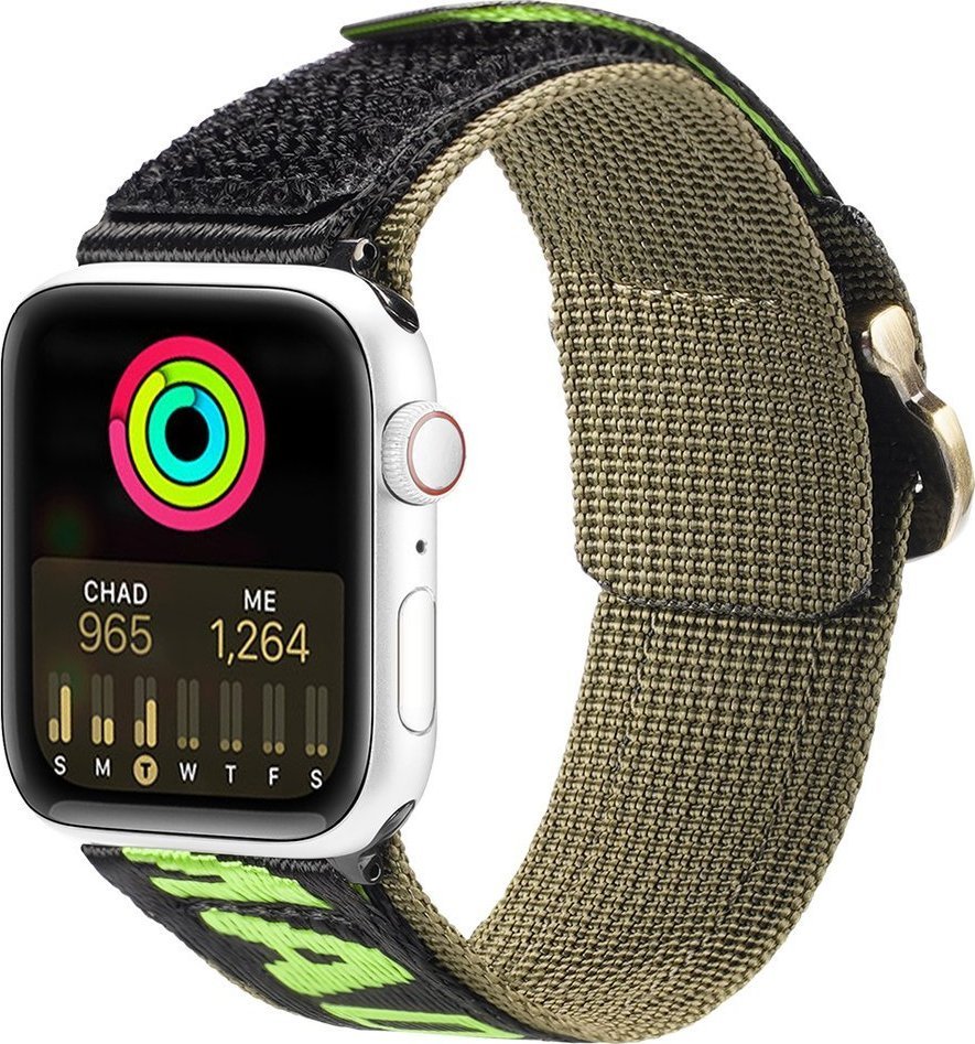Dux Ducis Dux Ducis Strap (Outdoor Version) pasek Apple Watch Ultra, SE, 8, 7, 6, 5, 4, 3, 2, 1 (49, 45, 44, 42 mm) nylonowa opaska bransoleta czarn