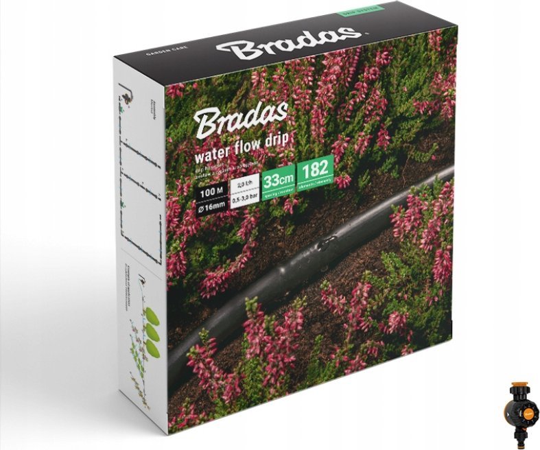 Sourcing WATER FLOW DRIP HOSE SET 100m WITH WATER FLOW CLOCK