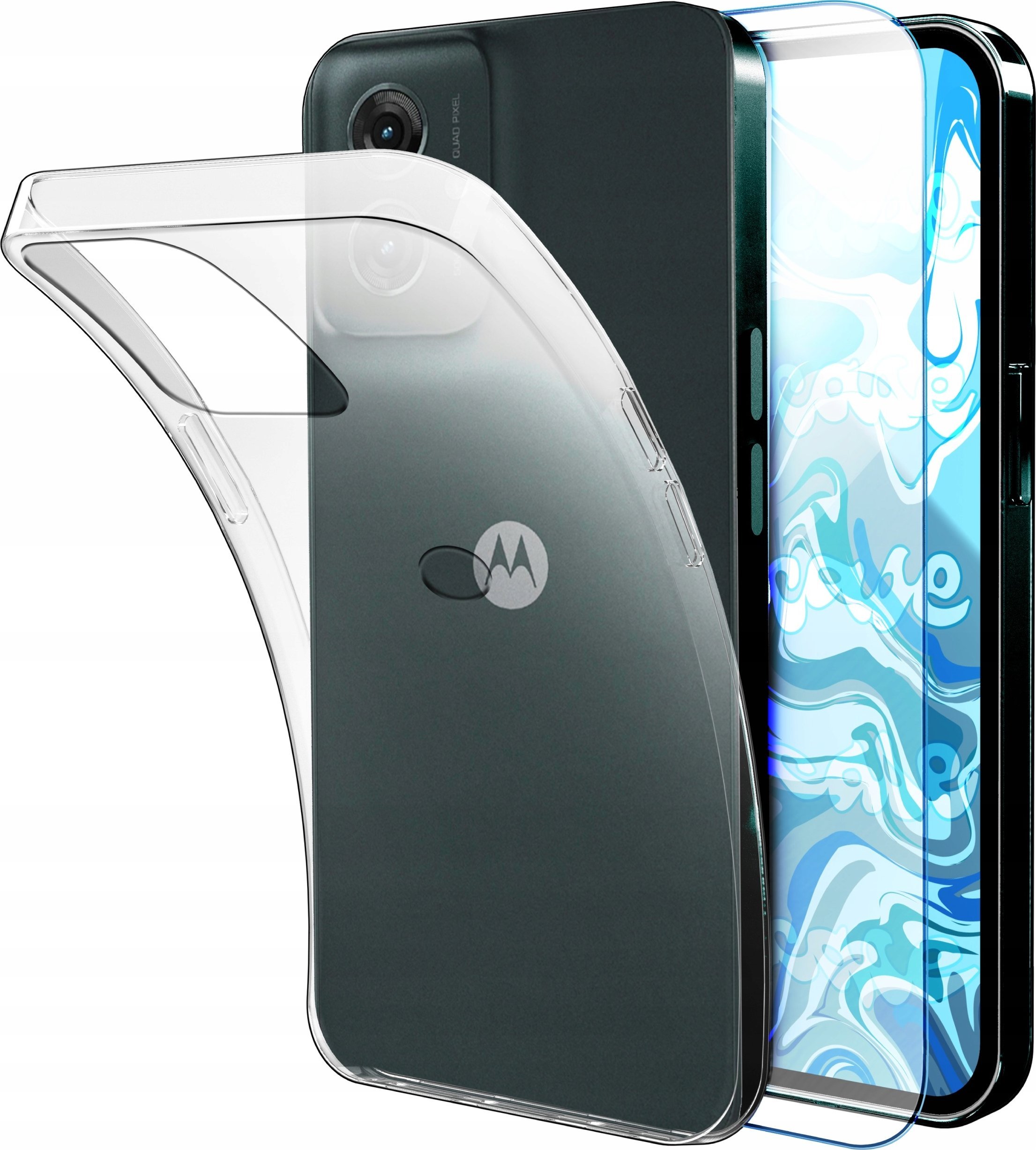 ETUI DO MOTOROLA MOTO G55 5G OBUDOWA SILIKON SLIM POKROWIEC CLEAR SZKŁO