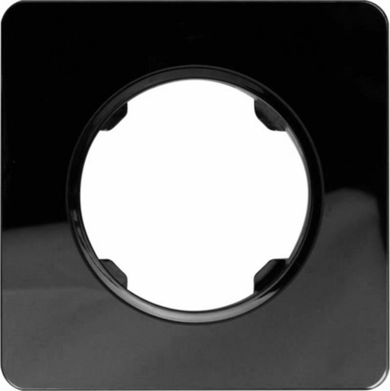 Electromalt ELECTROMALT OVAL RAMKA POJEDYNCZA CZARNA SZKLANA