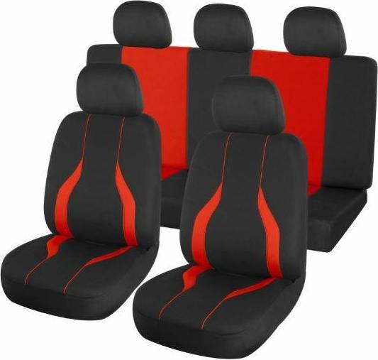 Carcommerce POKROWIEC UNIW. BOLERO czarno - czerwony