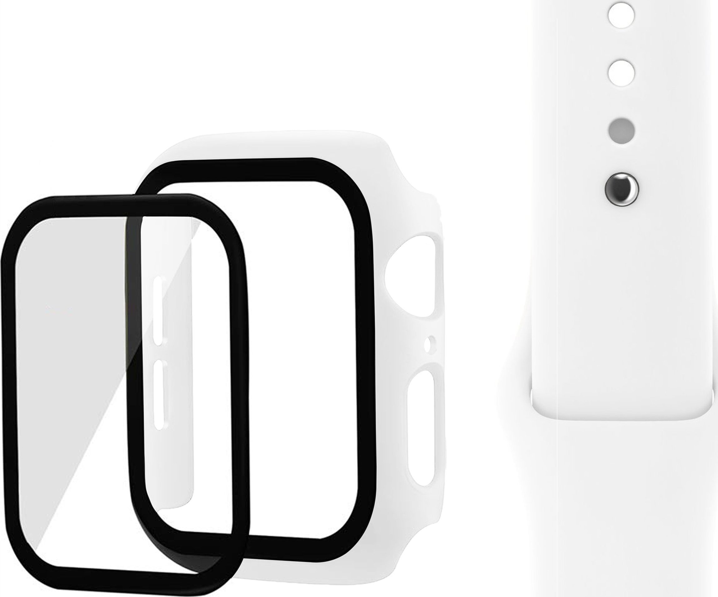 4TechGoods PASEK + SZKŁO + ETUI DO APPLE WATCH CASE 1 2 3 42