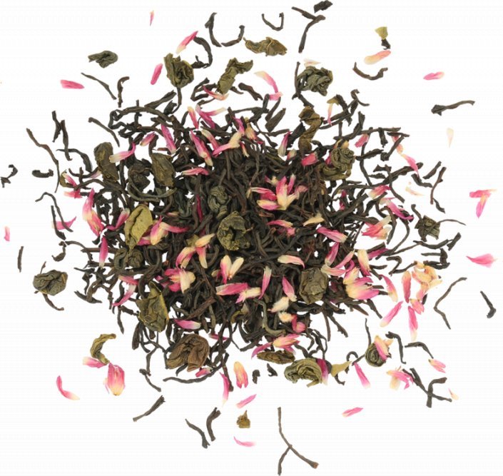 Basilur Herbata czarna i Sencha mix MIGDAŁOWO-RÓŻANA 100g