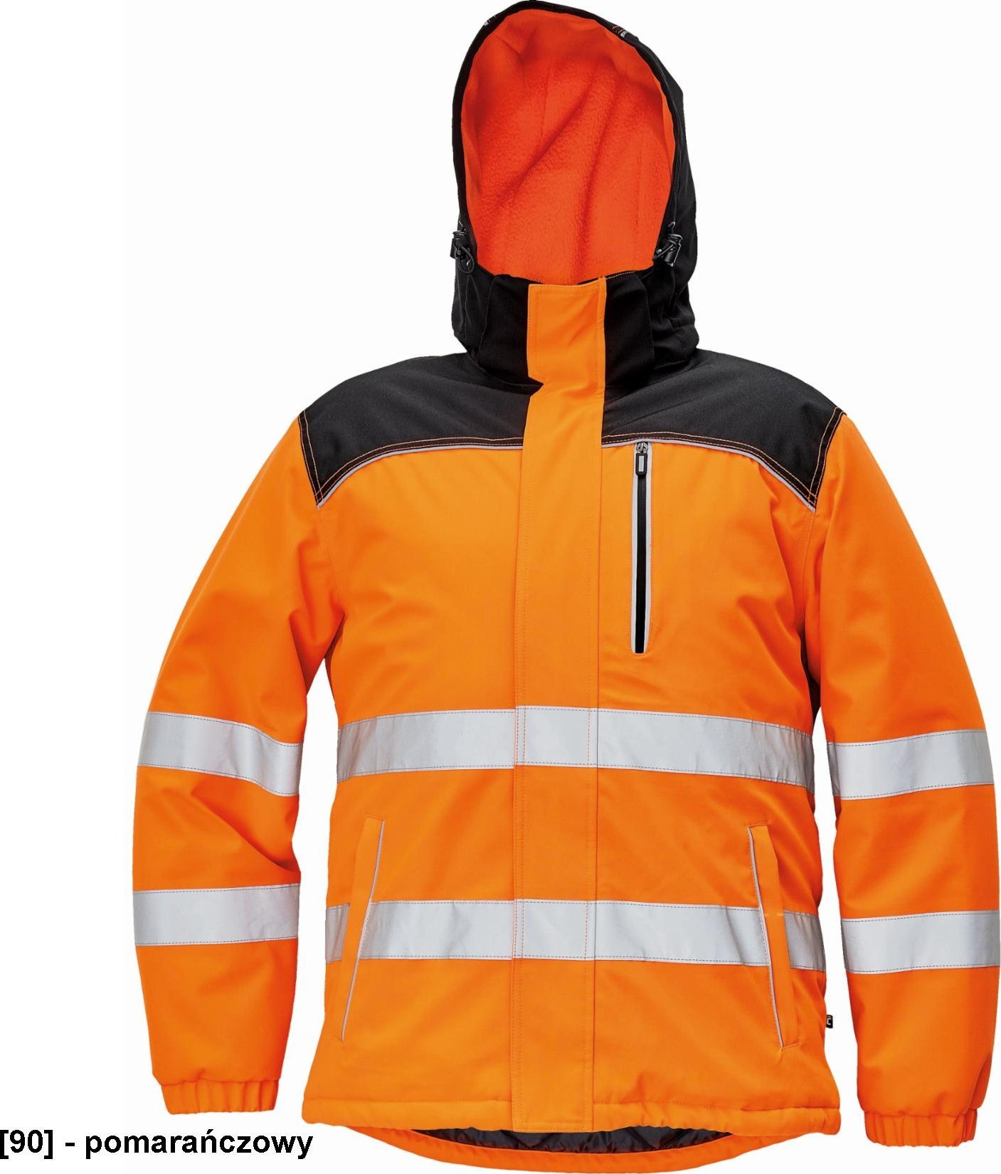 CERVA KNOXFIELD HI-VIS - kurtka zimowa, 100% poliester, - pomarańczowy, rozm. 4XL