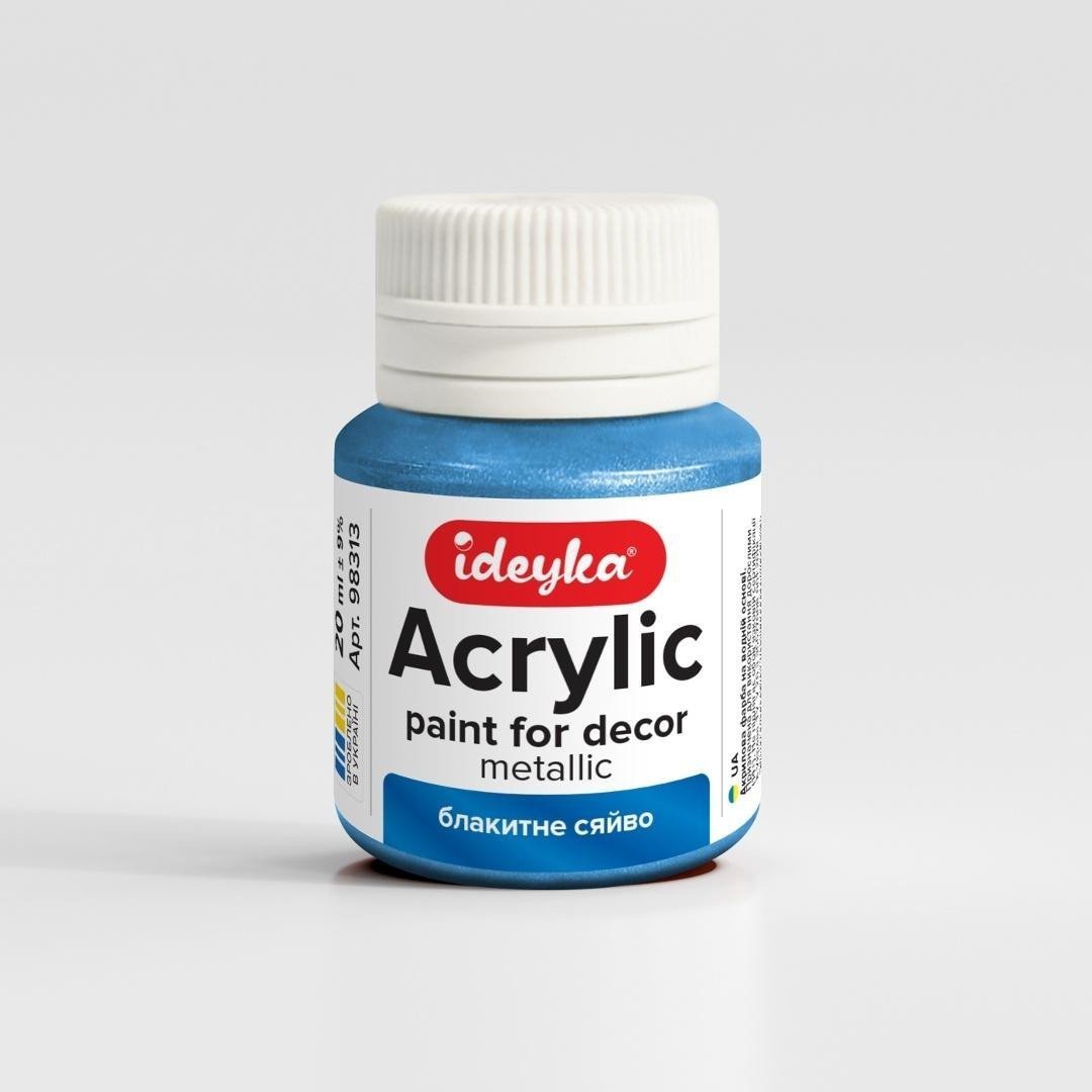 Farba akrylowa metaliczna Niebieski połysk 20m