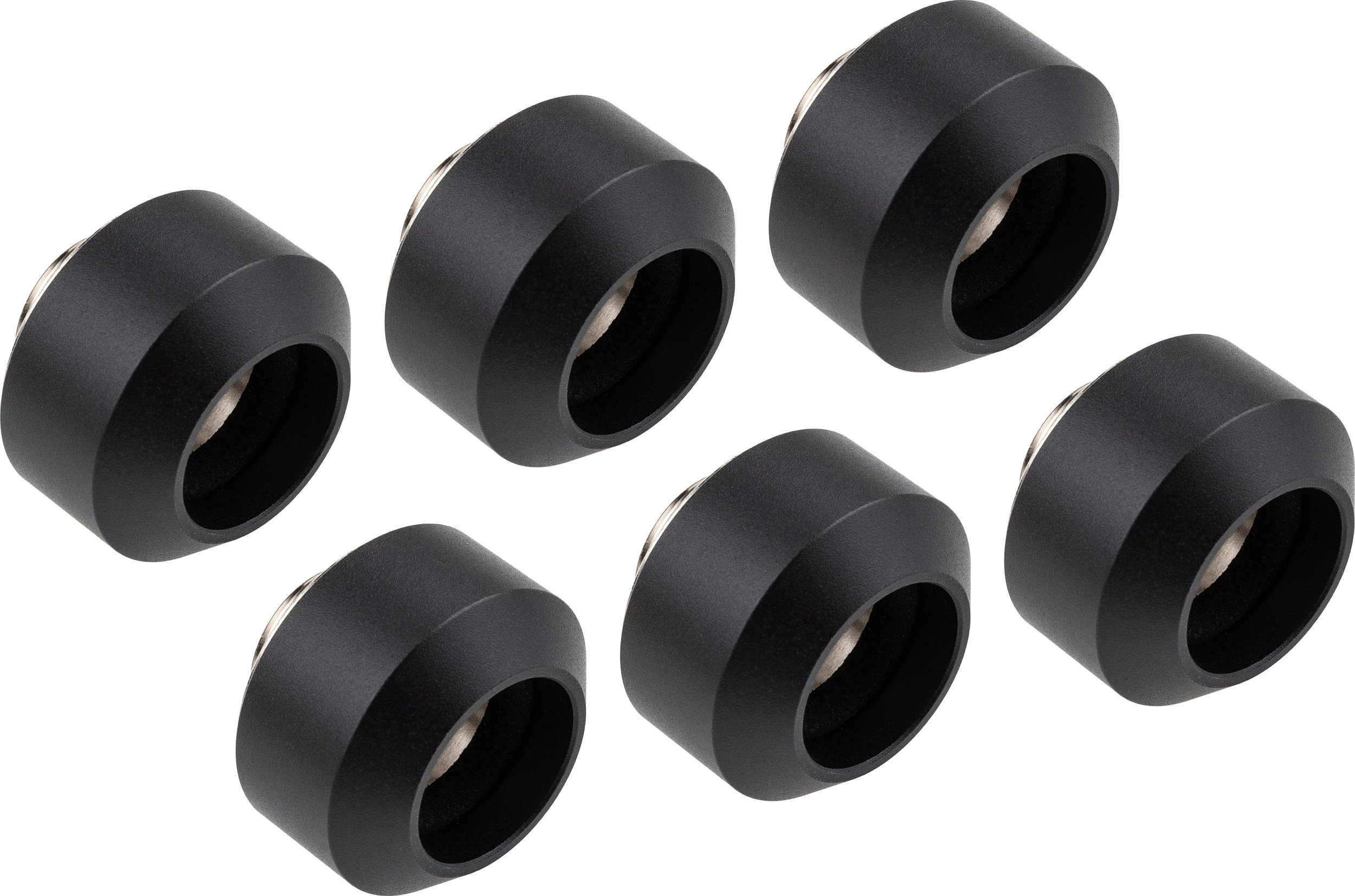 Optimus Optimus Hardtube Fittings, 14mm, 6er Pack mit Werkzeug - schwarz
