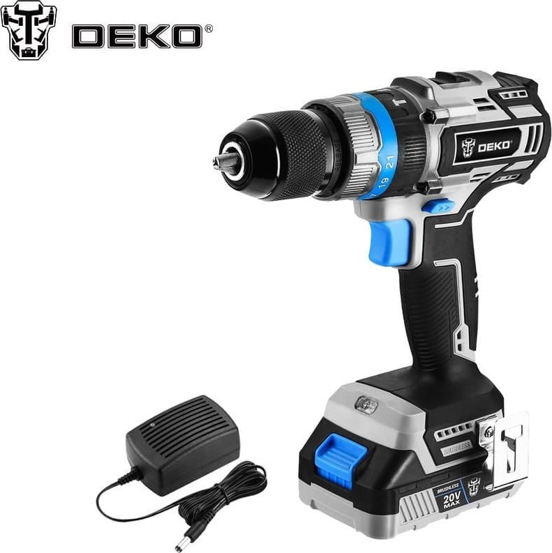 Wiertarko-wkrętarka Deko DKBL20ID02-S1 20 V 1 x akumulator 2 Ah