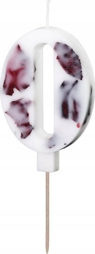 MFP paper ¦wieczka 0 biała z płatkami 8cm