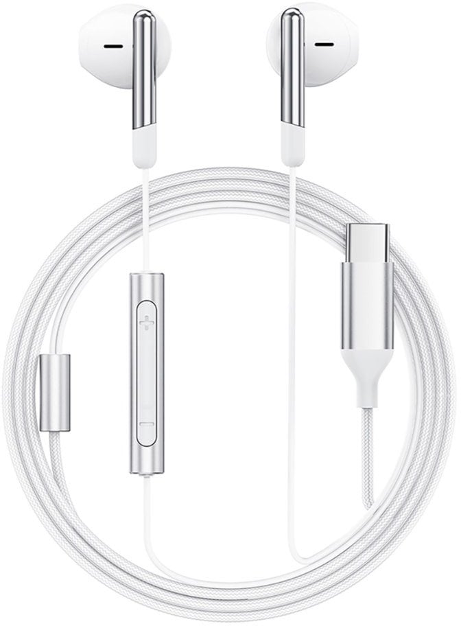 Słuchawki Acefast L3 przewodowe USB-C z mikrofonem - białe