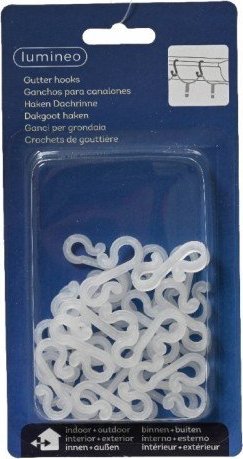 Kaemingk Haczyki do wieszania lampek świątecznych białe uniwersalne 24szt