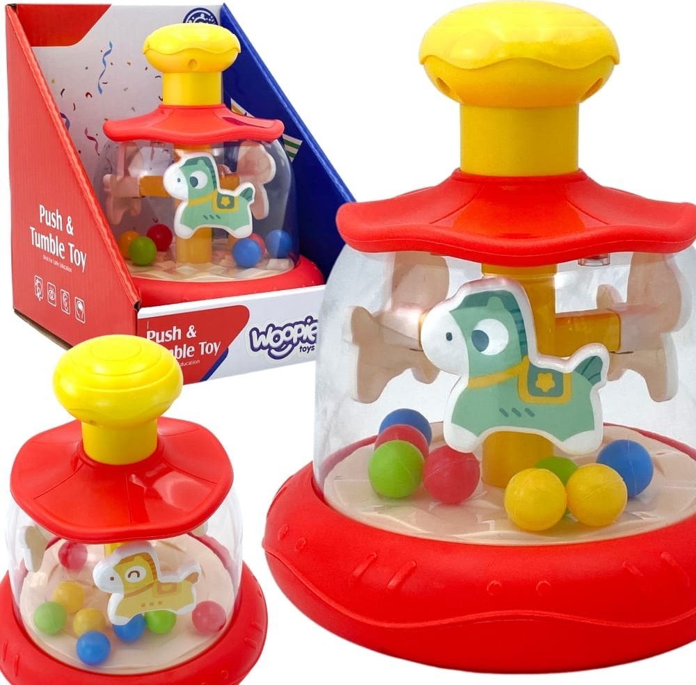 Woopie WOOPIE BABY Kolorowe Koniki Czerwona Bączek Karuzela