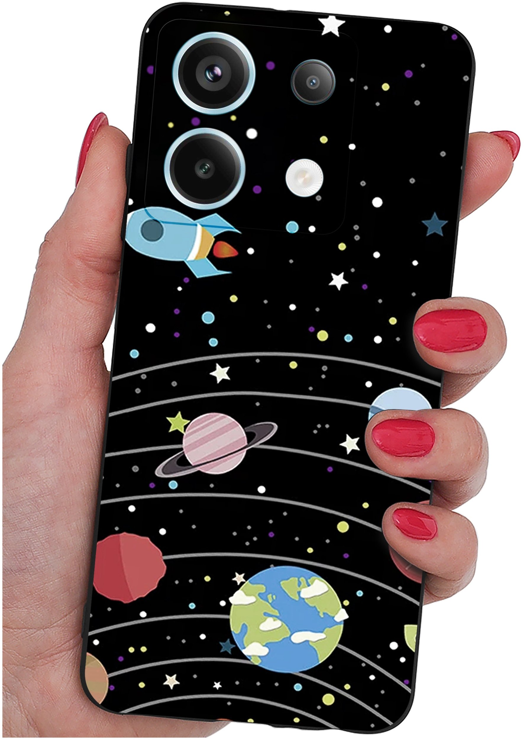 ETUI do Xiaomi Redmi Note 13 Pro 5G WZORY |SILIKONOWE MATT CASE +SZKŁO 9H