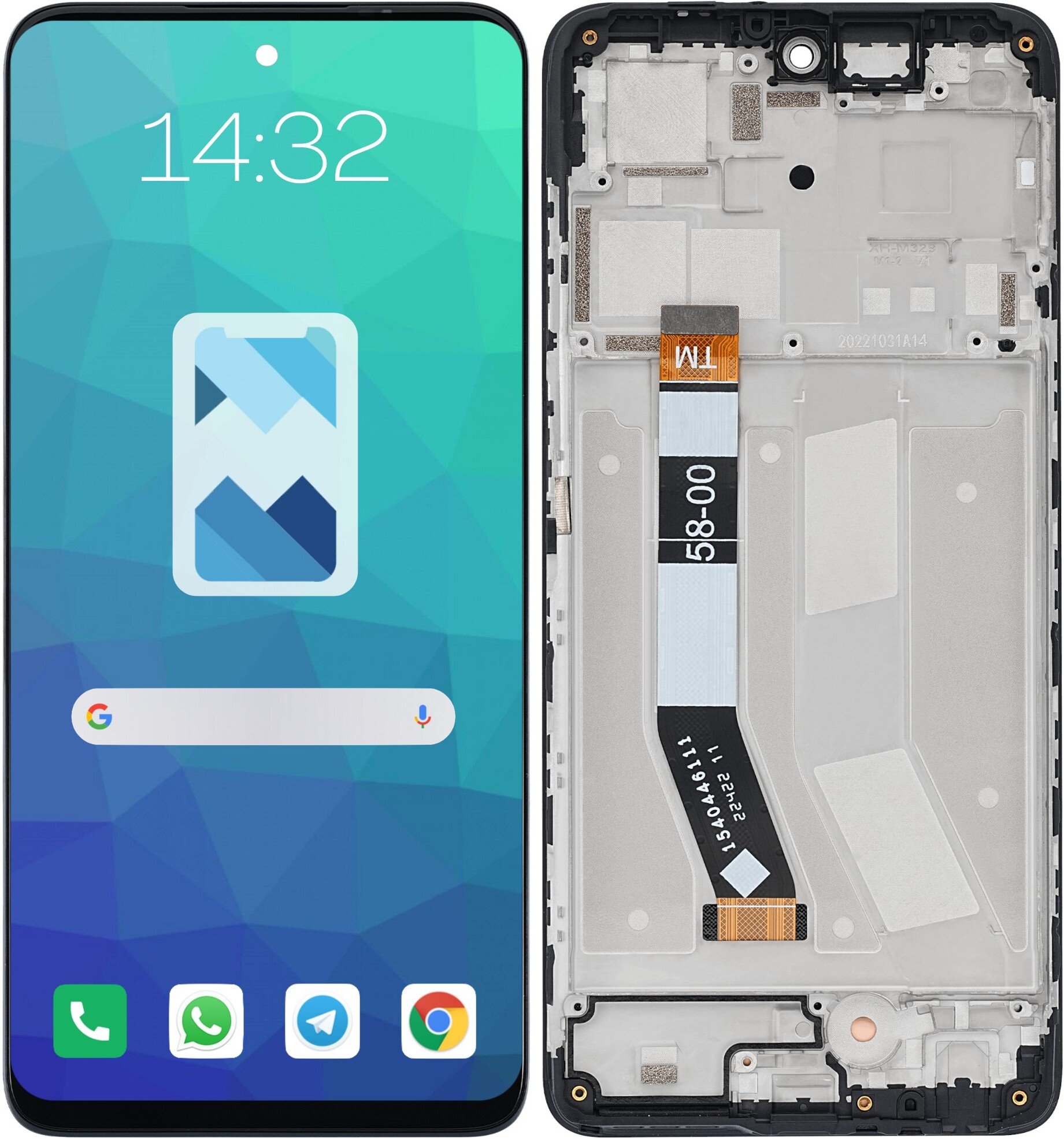 Wyświetlacz LCD Ekran Szybka do Motorola Moto G73 XT2237 RAMKA
