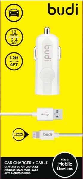 Ładowarka Budi 1x USB-A 2.4 A (BD062L)