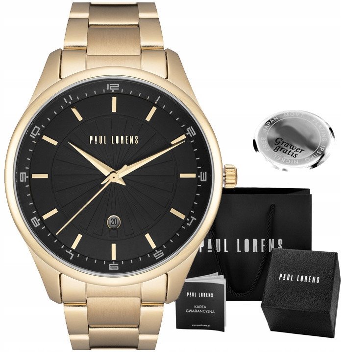 Zegarek męski Paul Lorens GAVEN-1D1 Z GRAWEREM