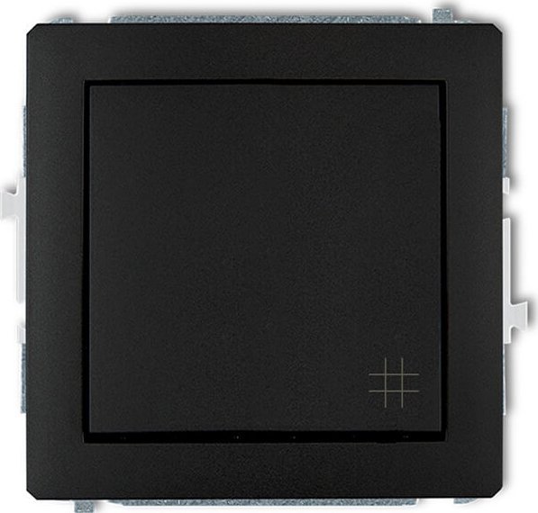 Karlik Deco Łącznik krzyżowy czarny mat (12DWP-6)