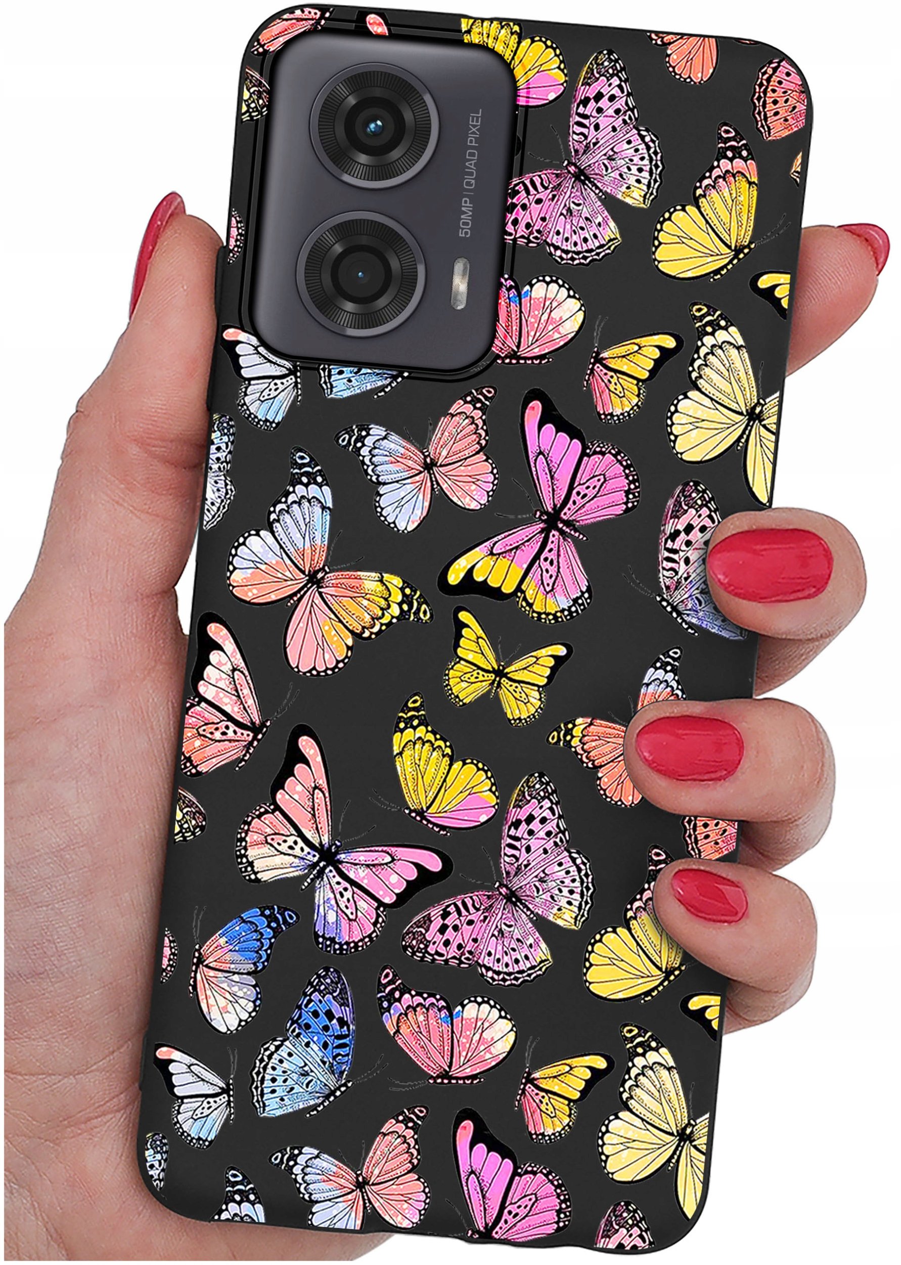 Etui do Motorola Moto G24 |G24 POWER |G04 |E14 WZORY |SILIKONOWE MATT SZKŁO