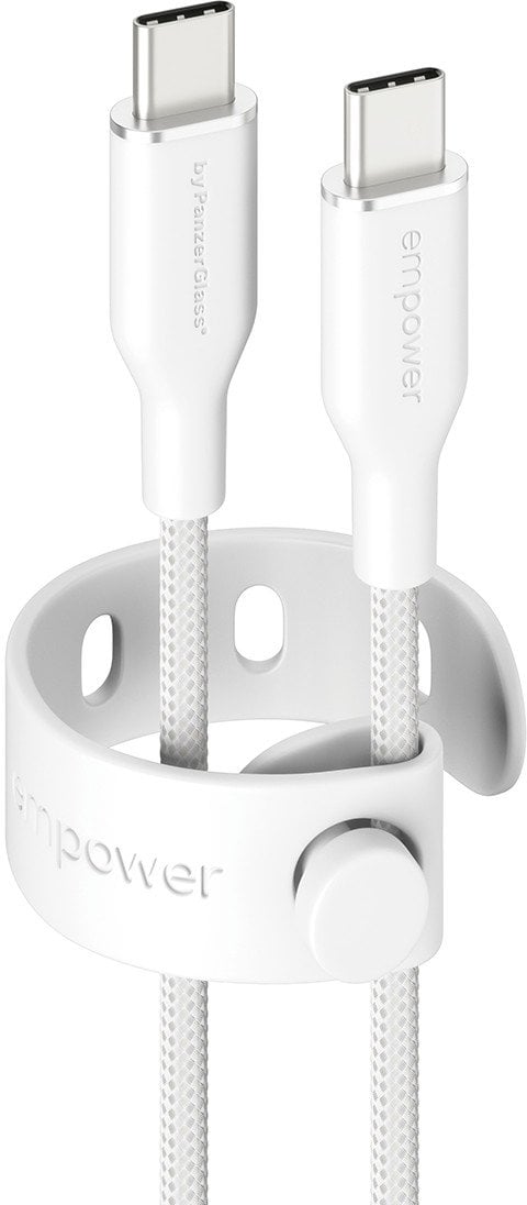 Kabel USB PanzerGlass USB-C - USB-C 2 m Biały (EM85432)