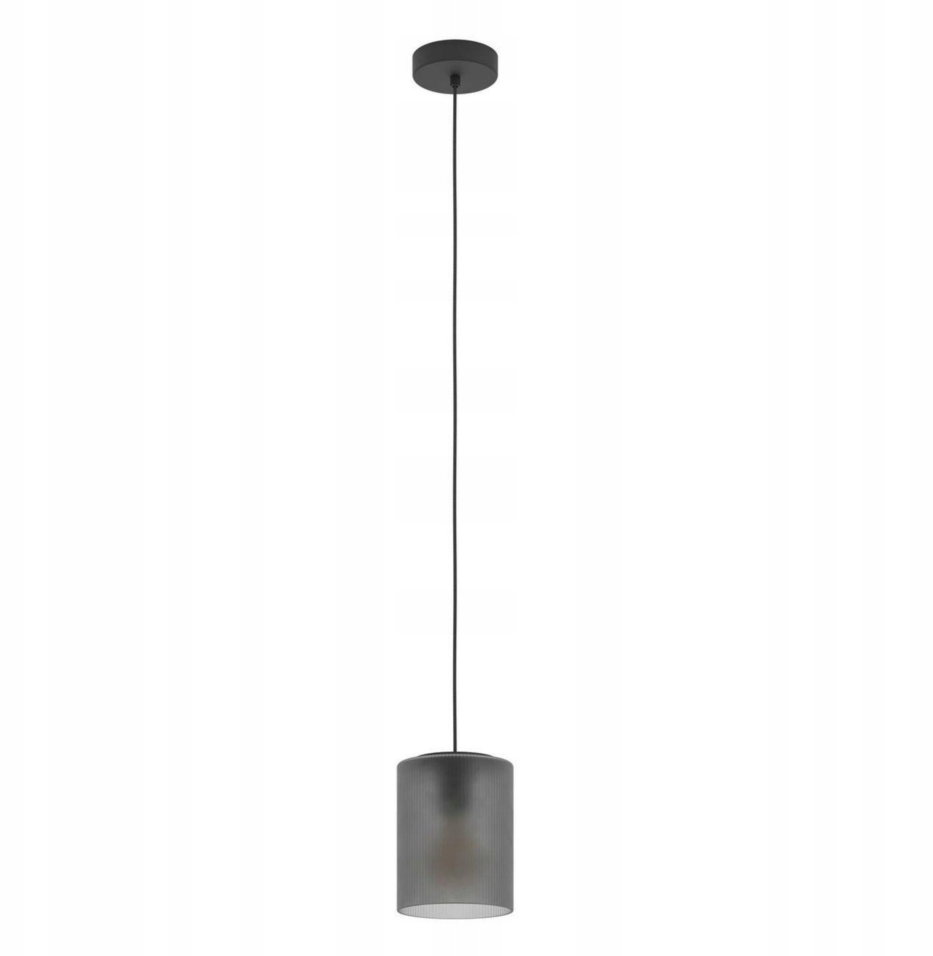 Pendant lamp EGLO COLOMERA, 1 x 40 W, E27, black/grey, O15 x 110 cm