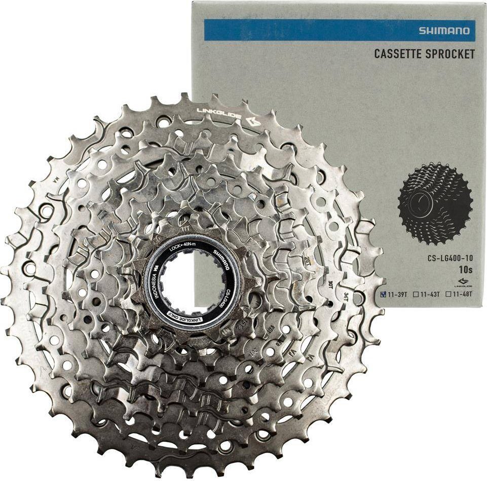 Shimano Kaseta Shimano Cues CS-LG400, 10-rz, 11-39T, Linkglide, grafitowa