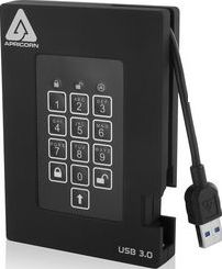 Dysk zewnętrzny SSD Apricorn Aegis Padlock Fortress 512GB Czarny (A25-3PL256-S512F)