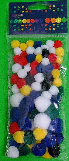 DP Craft Pompony akrylowe mix