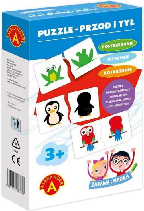 Alexander Puzzle przód i tył - Zabawa i Nauka (1842)