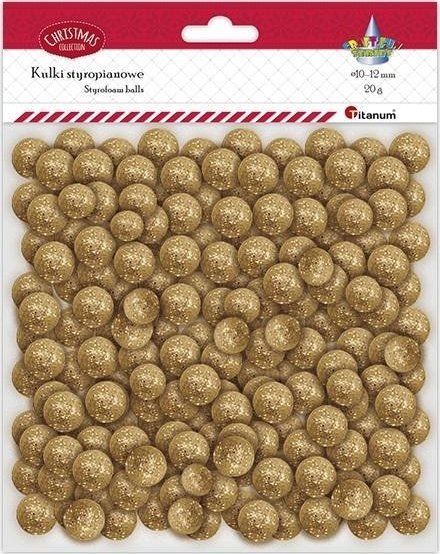 Teka Kulki styropianowe mix złote 20g